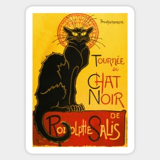 Le Chat Noir The Black Cat Art Nouveau Vintage Sticker